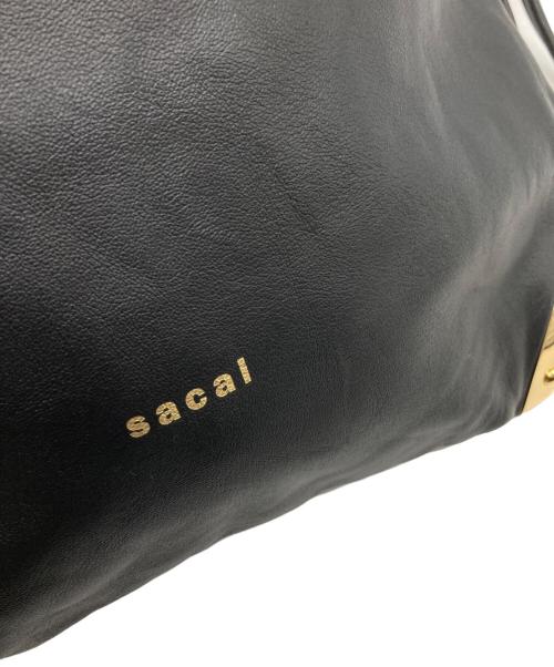 sacai（サカイ）sacai (サカイ) corner metal drawstring bag ブラックの古着・服飾アイテム