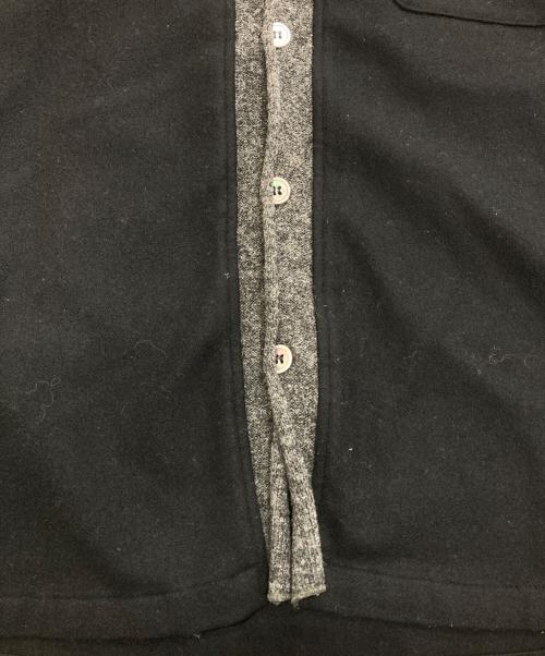 COMME des GARCONS HOMME（コムデギャルソン オム）COMME des GARCONS HOMME (コムデギャルソン オム) ウールシャツ　田中オム ブラック サイズ:Freeの古着・服飾アイテム