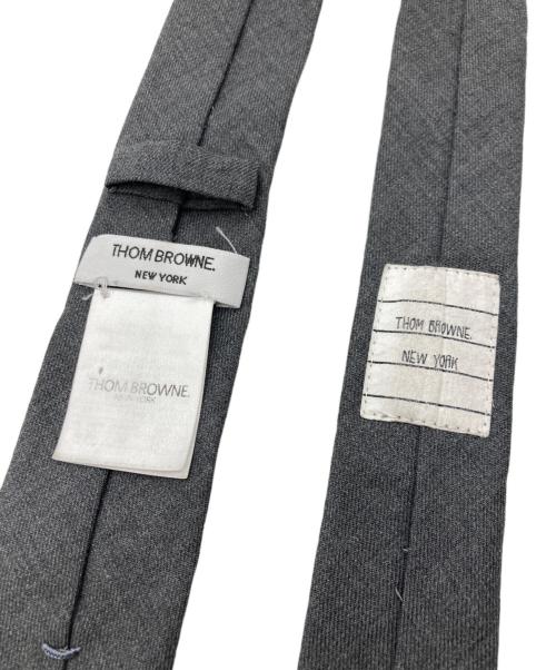 Thom Browne（トムブラウン）Thom Browne (トムブラウン) ウールネクタイ グレー サイズ:-の古着・服飾アイテム