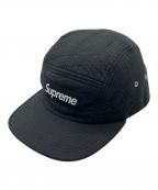 SUPREMEシュプリーム）の古着「Raised Logo Patch Camp Cap　 17SS」｜ブラック