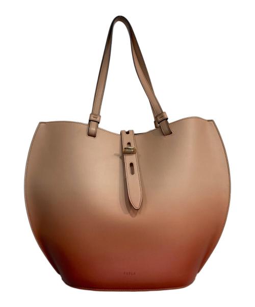 FURLA（フルラ）FURLA (フルラ) ウニカトートバッグ　WB00946 レッド×ベージュ サイズ:-の古着・服飾アイテム