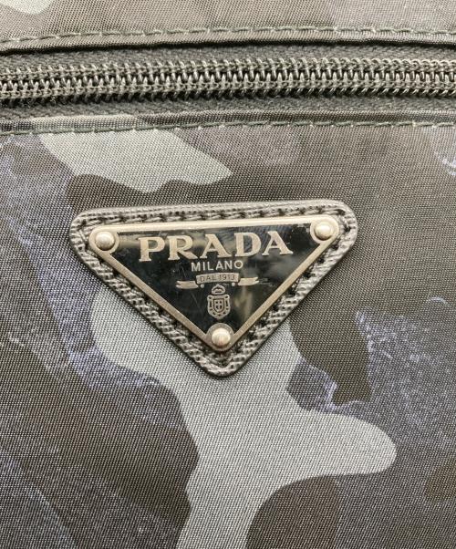 PRADA（プラダ）PRADA (プラダ) カモフラナイロンショルダーバッグ ネイビーの古着・服飾アイテム