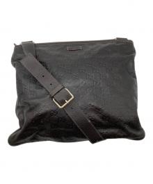 GUCCI（グッチ）の古着「レザーショルダーバッグ」｜ブラウン