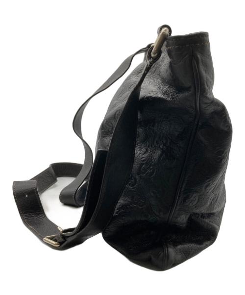 GUCCI（グッチ）GUCCI (グッチ) レザーショルダーバッグ ブラウンの古着・服飾アイテム