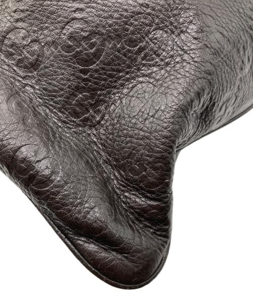 GUCCI（グッチ）GUCCI (グッチ) レザーショルダーバッグ ブラウンの古着・服飾アイテム