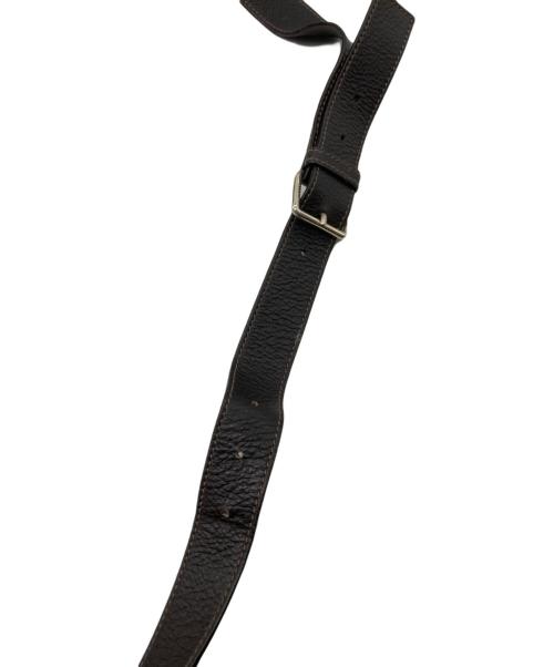 GUCCI（グッチ）GUCCI (グッチ) レザーショルダーバッグ ブラウンの古着・服飾アイテム