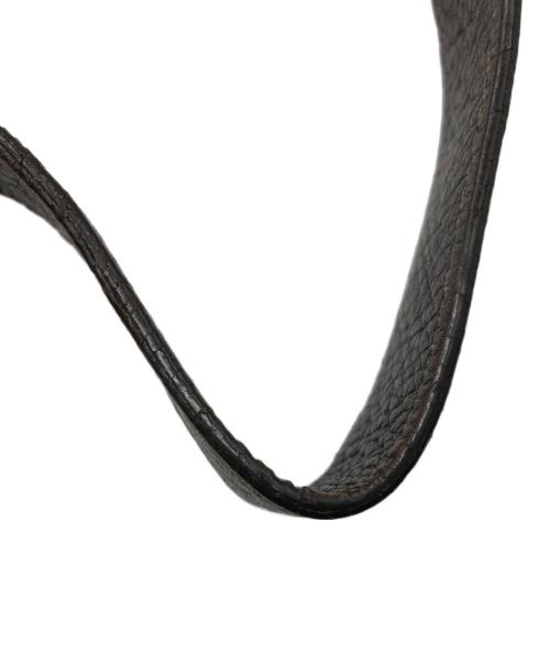 GUCCI（グッチ）GUCCI (グッチ) レザーショルダーバッグ ブラウンの古着・服飾アイテム