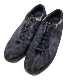 DOLCE & GABBANA（ドルチェ＆ガッバーナ）の古着「ハラコレオパードローカットスニーカー」｜パープル