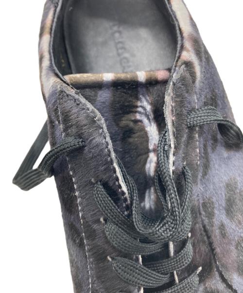 DOLCE & GABBANA（ドルチェ＆ガッバーナ）DOLCE & GABBANA (ドルチェ＆ガッバーナ) ハラコレオパードローカットスニーカー パープル サイズ:6の古着・服飾アイテム