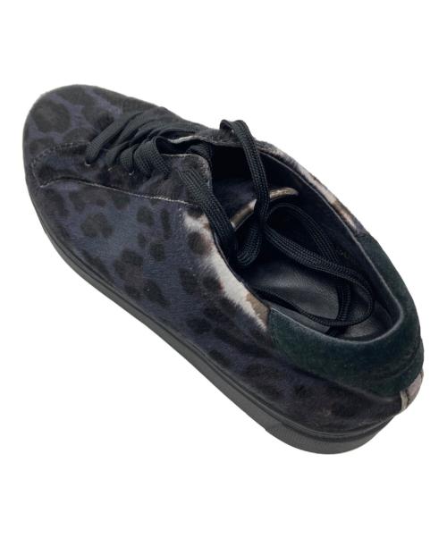 DOLCE & GABBANA（ドルチェ＆ガッバーナ）DOLCE & GABBANA (ドルチェ＆ガッバーナ) ハラコレオパードローカットスニーカー パープル サイズ:6の古着・服飾アイテム