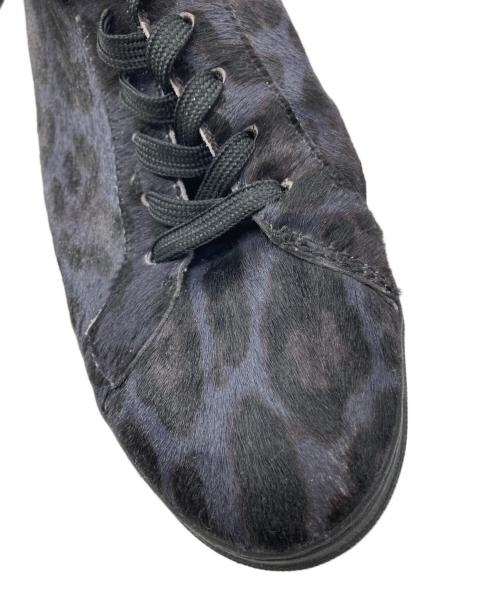 DOLCE & GABBANA（ドルチェ＆ガッバーナ）DOLCE & GABBANA (ドルチェ＆ガッバーナ) ハラコレオパードローカットスニーカー パープル サイズ:6の古着・服飾アイテム