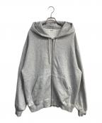 everyoneエブリワン）の古着「cotton zip up hoodie」｜グレー