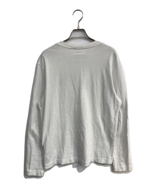 AMI Alexandre Mattiussi（アミアレクサンドルマテュッシ）AMI Alexandre Mattiussi (アミアレクサンドルマテュッシ) ハート刺繍ロングスリーブカットソー　UTS205.726 ホワイト サイズ:Lの古着・服飾アイテム