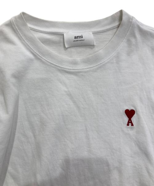 AMI Alexandre Mattiussi（アミアレクサンドルマテュッシ）AMI Alexandre Mattiussi (アミアレクサンドルマテュッシ) ハート刺繍ロングスリーブカットソー　UTS205.726 ホワイト サイズ:Lの古着・服飾アイテム