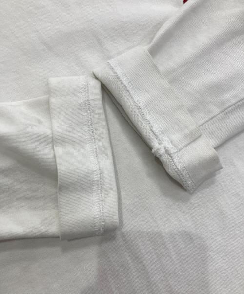 AMI Alexandre Mattiussi（アミアレクサンドルマテュッシ）AMI Alexandre Mattiussi (アミアレクサンドルマテュッシ) ハート刺繍ロングスリーブカットソー　UTS205.726 ホワイト サイズ:Lの古着・服飾アイテム