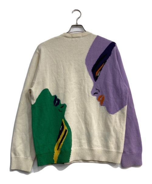 SUPREME（シュプリーム）Supreme (シュプリーム) Faces Sweater ホワイト サイズ:Mの古着・服飾アイテム