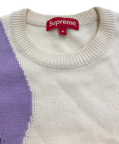 SUPREME（シュプリーム）Supreme (シュプリーム) Faces Sweater ホワイト サイズ:Mの古着・服飾アイテム