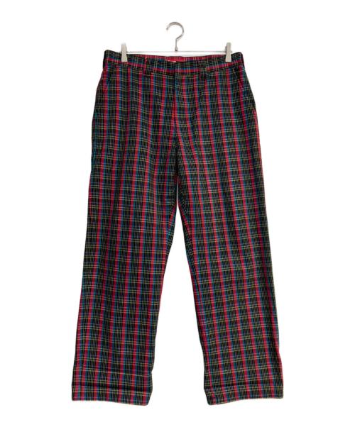 SUPREME（シュプリーム）Supreme (シュプリーム) Work Pant T/C  Red Plaid ブラック×レッド サイズ:32の古着・服飾アイテム