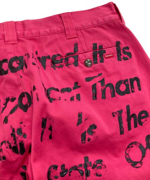SUPREME（シュプリーム）Supreme (シュプリーム) COMME des GARCONS JUNYA WATANABE MAN (コムデギャルソンジュンヤワタナベマン) Printed Work Pant　21AW ピンク サイズ:32の古着・服飾アイテム