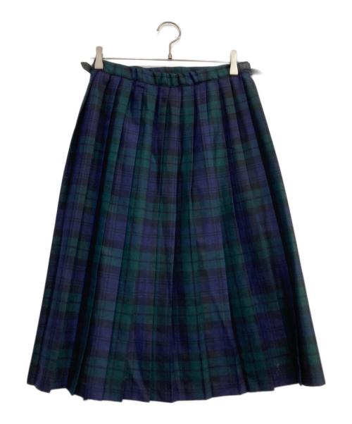 O'NEIL OF DUBLIN（オニールオブダブリン）O'NEIL OF DUBLIN (オニールオブダブリン) チェックラップスカート グリーン サイズ:38の古着・服飾アイテム