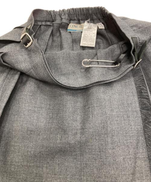 O'NEIL OF DUBLIN（オニールオブダブリン）O'NEIL OF DUBLIN (オニールオブダブリン) ラップスカート グレー サイズ:40の古着・服飾アイテム