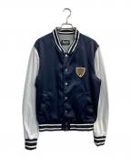 D&Gディーアンドジー）の古着「ワッペンブルゾン」｜ネイビー×ホワイト