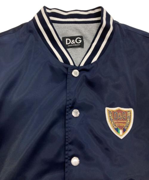 D&G（ディーアンドジー）D&G (ディーアンドジー) ワッペンブルゾン ネイビー×ホワイト サイズ:48の古着・服飾アイテム