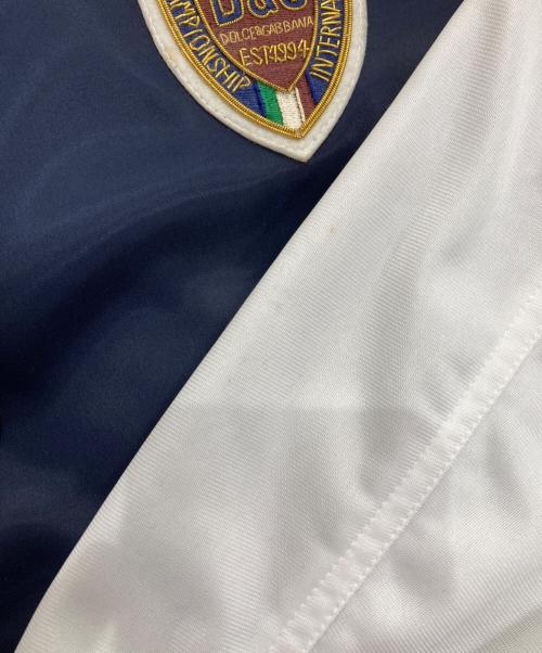D&G（ディーアンドジー）D&G (ディーアンドジー) ワッペンブルゾン ネイビー×ホワイト サイズ:48の古着・服飾アイテム