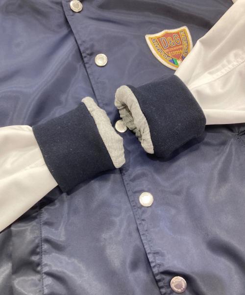 D&G（ディーアンドジー）D&G (ディーアンドジー) ワッペンブルゾン ネイビー×ホワイト サイズ:48の古着・服飾アイテム