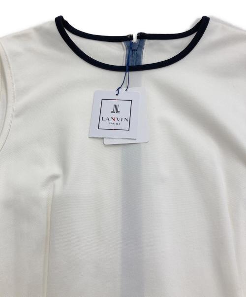 LANVIN SPORT（ランバン スポーツ）LANVIN SPORT (ランバン スポーツ) ゴルフウェアノースリーブワンピース ホワイト サイズ:38 未使用品の古着・服飾アイテム