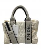 Snidelスナイデル）の古着「フリルキルティングロゴバッグ」｜アイボリー