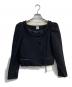 L'AUBE BLANC（ローブ ブラン）の古着「Gigot Sleeve Tweed Jacket」｜ブラック