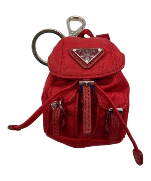 PRADA（プラダ）PRADA (プラダ) バックパックモチーフキーホルダー レッド サイズ:-の古着・服飾アイテム