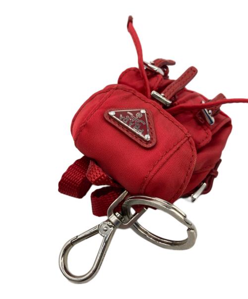 PRADA（プラダ）PRADA (プラダ) バックパックモチーフキーホルダー レッド サイズ:-の古着・服飾アイテム