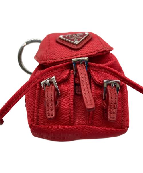 PRADA（プラダ）PRADA (プラダ) バックパックモチーフキーホルダー レッド サイズ:-の古着・服飾アイテム