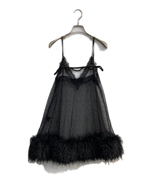PRANK PROJECT（プランクプロジェクト）PRANK PROJECT (プランクプロジェクト) Fur Trim Baby Doll　31252316102 ブラック サイズ:Freeの古着・服飾アイテム