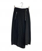 PRANK PROJECTプランクプロジェクト）の古着「Asymmetry Suiting Skirt」｜グレー