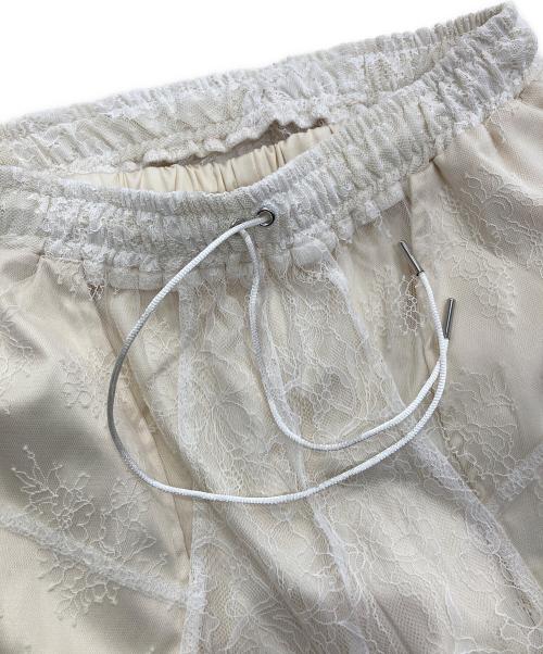 PRANK PROJECT（プランクプロジェクト）PRANK PROJECT (プランクプロジェクト) Lace Blocking Satin Pants　31251465614 アイボリー サイズ:38の古着・服飾アイテム