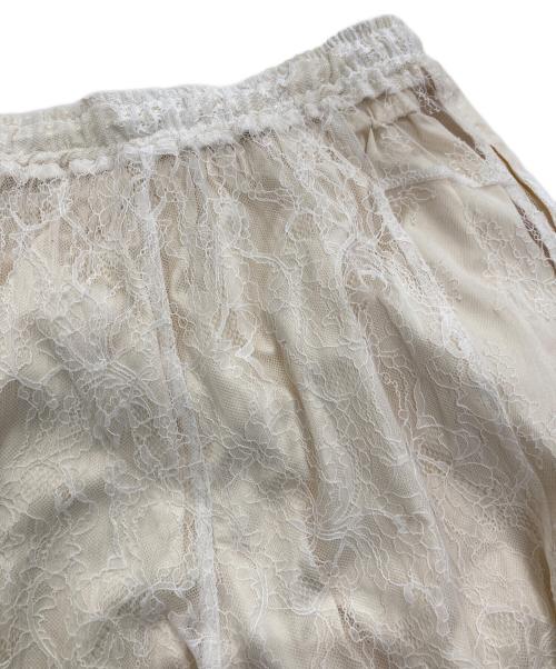 PRANK PROJECT（プランクプロジェクト）PRANK PROJECT (プランクプロジェクト) Lace Blocking Satin Pants　31251465614 アイボリー サイズ:38の古着・服飾アイテム