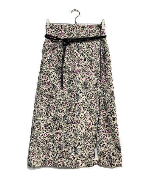 TOMORROW LAND（トゥモローランド）TOMORROW LAND (トゥモローランド) グラスランドジャカード ミディタイトスカート ベージュ サイズ:34の古着・服飾アイテム
