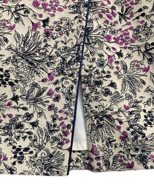 TOMORROW LAND（トゥモローランド）TOMORROW LAND (トゥモローランド) グラスランドジャカード ミディタイトスカート ベージュ サイズ:34の古着・服飾アイテム