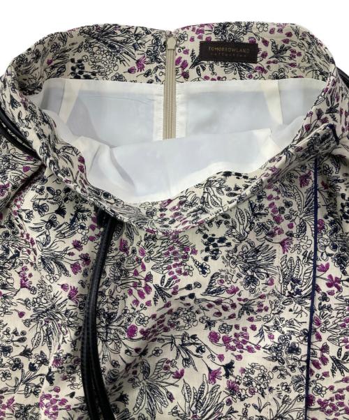 TOMORROW LAND（トゥモローランド）TOMORROW LAND (トゥモローランド) グラスランドジャカード ミディタイトスカート ベージュ サイズ:34の古着・服飾アイテム