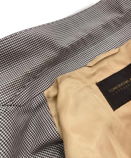 TOMORROW LAND（トゥモローランド）TOMORROW LAND (トゥモローランド) シルキーシェファード ダブルブレストジャケット　13-07-21-07753 ブラウン サイズ:38の古着・服飾アイテム