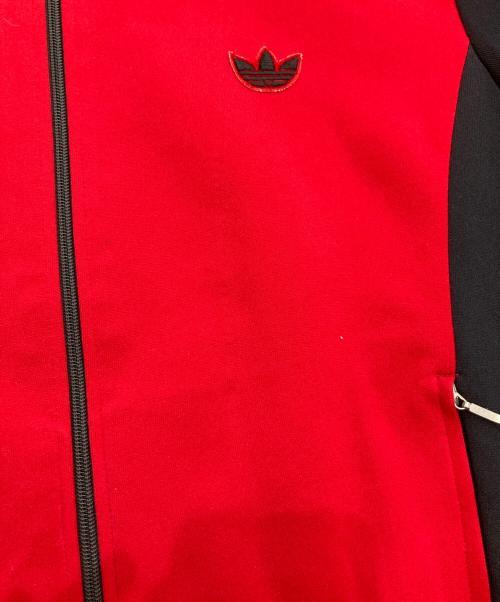 adidas（アディダス）adidas (アディダス) トラックジャケット　デサント社 西ドイツ製 70-80‘s レッド×ブラック サイズ:Mの古着・服飾アイテム