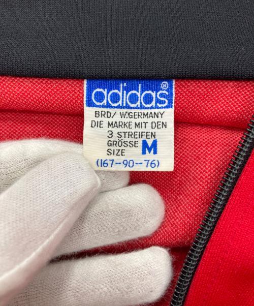 adidas（アディダス）adidas (アディダス) トラックジャケット　デサント社 西ドイツ製 70-80‘s レッド×ブラック サイズ:Mの古着・服飾アイテム