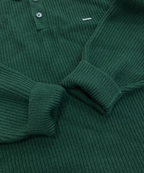 SUPREME（シュプリーム）Supreme (シュプリーム) Small Box Polo Sweater グリーン サイズ:Lの古着・服飾アイテム