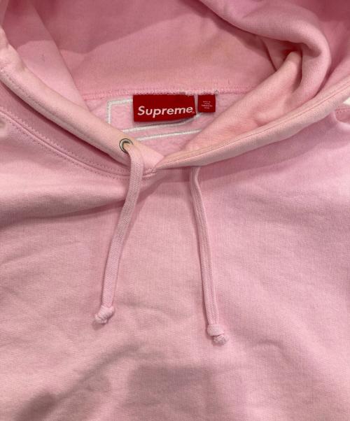 SUPREME（シュプリーム）SUPREME (シュプリーム) Satin Applique Hooded Sweatshirt　23FW ピンク サイズ:Mの古着・服飾アイテム