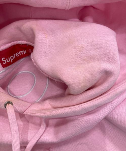 SUPREME（シュプリーム）SUPREME (シュプリーム) Satin Applique Hooded Sweatshirt　23FW ピンク サイズ:Mの古着・服飾アイテム