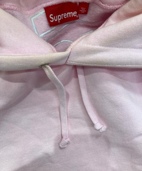 SUPREME（シュプリーム）SUPREME (シュプリーム) Satin Applique Hooded Sweatshirt　23FW ピンク サイズ:Mの古着・服飾アイテム