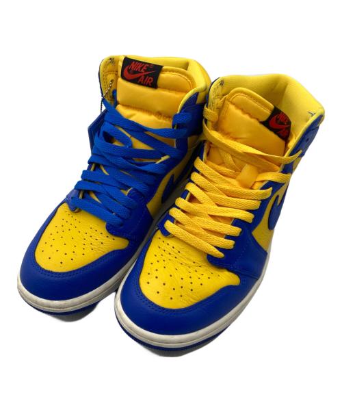 NIKE（ナイキ）NIKE (ナイキ) WMNS AIR JORDAN 1 RETRO HIGH OG イエローブルー サイズ:24.5cmの古着・服飾アイテム
